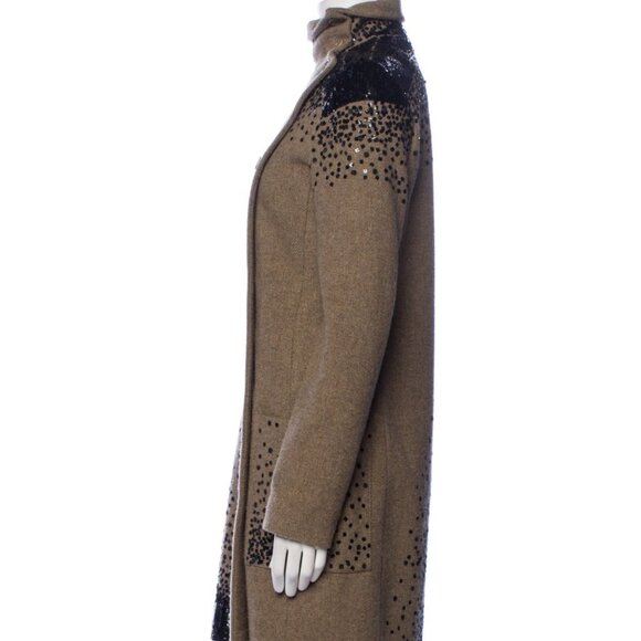 Etro Milano Wool Coat With Sequin Detail . Made in Italy. IT 42 - Picture 2 of 8